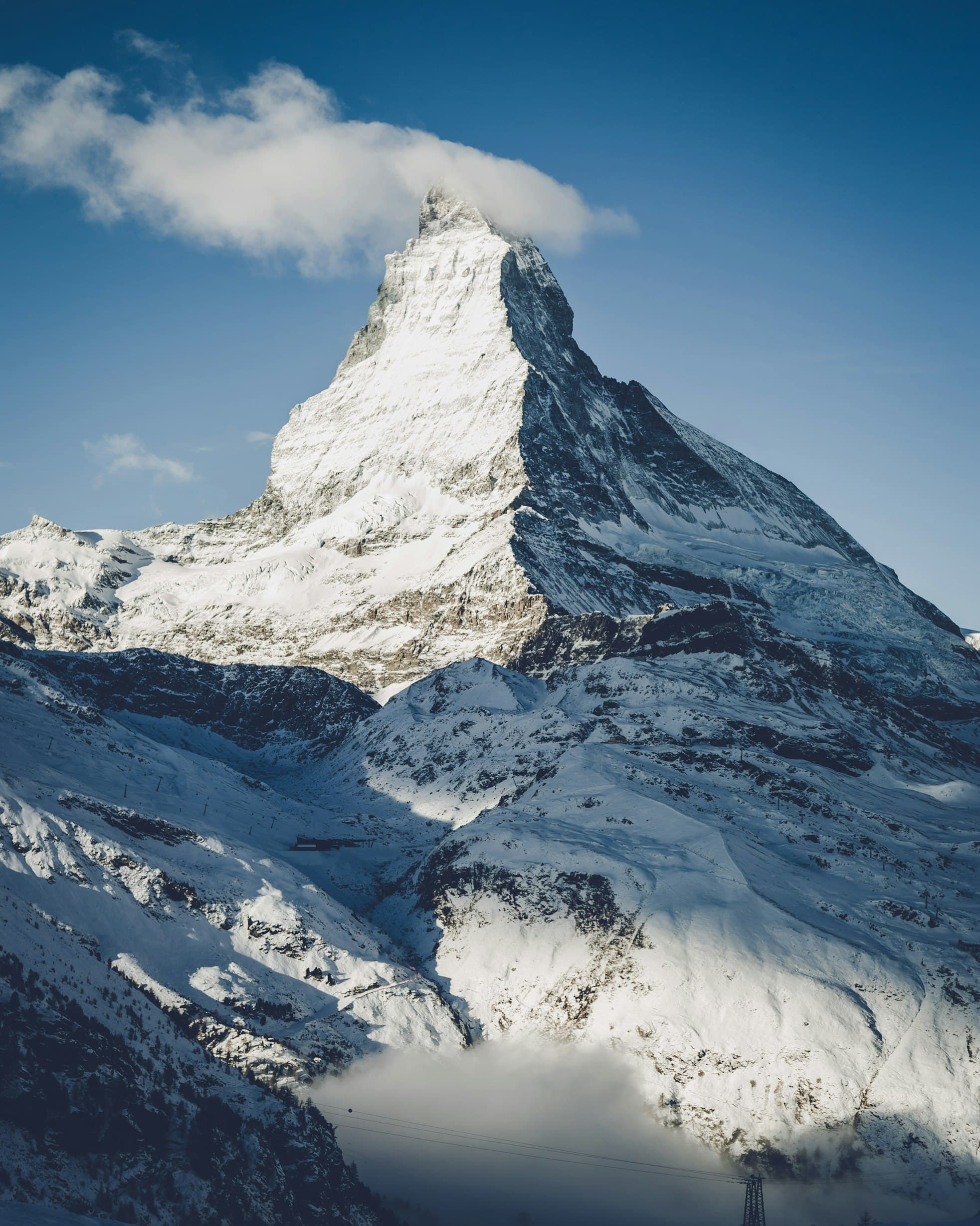 Schweizer Matterhorn, das Schweizer Qualität und Präzision repräsentiert